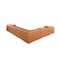 Homeroots Camel Italian Leather Power Reclining U Shaped Eight Piece Corner Sectional With Console 366354 - alternate 4
