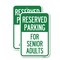 Signmission Reserved Parking - for Senior Adults, 18'' X 24'' 2 Signs, Heavy Gauge Aluminum, 2PK A-1824-2PACK-23148 - alternate 1