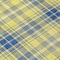 Homeroots 8' Yellow Blue And Ivory Round Plaid Washable Indoor Outdoor Area Rug 597137 - alternate 3