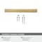 Amerock Metro 3-3/4 inch (96mm) Center-to-Center Champagne Bronze Cabinet Pull, 10PK 10VMP37290CZ - alternate 2