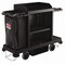Suncast Commercial Standard Housekeeping Cart, Plastic, 1 Shelf, 24" x 62.13" x 49.75", Black HKC1000 - alternate 6