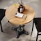 Flash Furniture Bennett 30 in Round Solid Wood Indoor Tabletop in Natural with 22.75 in x 22.75 in GSF-RD30-NAT-SDAT2222-GG - alternate 4