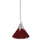 Holland Bar Stool Co Burgundy Pendant Light, Chrome Fixture BL1CHBurg - alternate 1