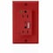 Leviton Straight Blade Receptacle, 5-15R, 15 A, 125V AC, Flush Mount, Self-Grounded T8280-R - alternate 1