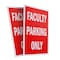 Signmission Faculty Parking Only, Plastic Signs Only 24 Inch x 36 Inch, Corrugated Plastic, 2PK CSB-2436-2PACK-Faculty Parking Only - alternate 1