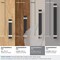 Amerock Overton 5-1/16 in 128 mm Center-to-Center Brushed Matte Black/Satin Nickel Cabinet Pull BP36682BMBG10 - alternate 3