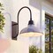 Jonathan Y Stanley 12.25" 1-Light Farmhouse Industrial Iron LED Gooseneck Arm Outdoor Sconce, Gray JYL7614D - alternate 4