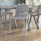 Flash Furniture Plastic Stacking School Chairs with 10.5 in Seat Height in Soft Gray, 2PK 2-YU-YCX-003-SFTGY-GG - alternate 3