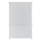 Homeroots White Solid Wood Adjustable Two Tier Bookcase 397121 - alternate 3