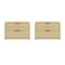 Manhattan Comfort Grace Nightstand in Natural Oak and Gold - Set of 2 2-NS007-GNO - alternate 5