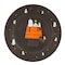 Gibson Peanuts Snoopy Pumpkin 12 Piece Melamine 10.5 Inch Dinner Plate Set in Black 750123716M - alternate 4