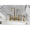 Kingston Brass Bridge Kitchen Faucet with Brass Sprayer, Polished Brass KS8282CMLBS - alternate 3