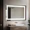 Simple Deluxe LED Bathroom Mirror with Lights, 24'x 36' LED Vanity Mirrorwith Frontlit and Backlit, Anti-Fog, Dim 3A88MIROZJLED2436NWHT - alternate 1
