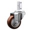 Service Caster 3.5 Inch Maroon Polyurethane Wheel Swivel 7/8 Inch Square Stem Caster SCC SCC-SQ20S3514-PPUB-MRN-78 - alternate 1