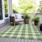 Homeroots 9' X 12' Green And Gray Plaid Washable Indoor Outdoor Area Rug 595389 - alternate 4
