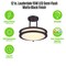 Westinghouse Lauderdale 12in 15W LED Indoor Semi Flush Mount, Color Temp Select, Matte Black, Frosted Acrylic 6136700 - alternate 3