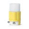 Leviton Locking Connector, L7-15R, 15 A, 277V AC, Single Phase, 2 Pole, Screw Terminals, White, Yellow 4779-CY - alternate 1