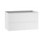 Homeroots 32" White Wood Freestanding Bathroom Vanity With White Sink And Two Drawers 627471 - alternate 1
