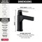 Delta Zura Single Handle Bathroom Faucet - Less Pop Up 574-SMLPU-DST - alternate 3