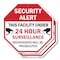 Signmission Security Alert This Facility Under, 10 inch X 10 inch, Aluminum Metal Signs, 2PK OC-A-2PACK-10-317 - alternate 1