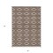Homeroots 5' X 8' Brown And Beige Geometric Washable Indoor Outdoor Area Rug 599611 - alternate 3