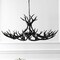 Jonathan Y Eldora 49" 10-Light Rustic Farmhouse Adjustable Resin Antler LED Chandelier, Black JYL6320C - alternate 7