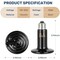 Yssoa 75MM 100W Ceramic Heat Emitter Reptile Heat Lamp Bulb No Light Emitting Brooder Coop Heater, 2PK PTCRHL100X2V3 - alternate 4