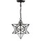 Jonathan Y Stella 12" Moravian Star Metal/Clear Glass LED Pendant, Oil Rubbed Bronze/Clear JYL9035C - alternate 8