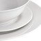 Gibson Home White Cloud Fine Ceramic 16 Piece Dinnerware Set in White 120609.16 - alternate 6