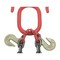 Mytee Products Grade 80 V Bridle Chain, Tow Recovery G80 3/8in x 3ft Chain 7100# Lbs, Two 15in J-Hook, Cradle Grab Hook CH383V-15J-PLGH-G80 - alternate 6