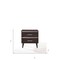 Homeroots 15" X 22" X 23" Cherry (High Gloss) Wood Veneer (Paper) Nightstand 347547 - alternate 3