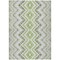 Homeroots 8' X 10' Green Ivory And Gray Geometric Washable Indoor Outdoor Area Rug 581542 - alternate 5