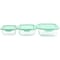 Martha Stewart 6 Piece Glass Storage Containers with Lids in Mint 131111.06 - alternate 4