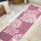 Jonathan Y Zinnia Modern Floral Textured Weave Fuchsia/Light Gray 2 ft. x 10 ft. Indoor/Outdoor Runner Rug SMB110F-210 - alternate 5