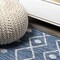 Jonathan Y Nokat Tribal Bohemian Blue/Ivory 2 ft. x 10 ft. Indoor/Outdoor Runner Rug SMB131C-210 - alternate 5