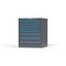 Strong Hold 8 drawer cabinet - (5x 2ft, 1x 3ft, 1x 4ft, 1x 5ft) - Blue accents - Keyed Alike S3036-PPAAS-0801FS - alternate 3