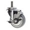 Service Caster 3.5 Inch Thermoplastic Rubber Swivel 12mm Threaded Stem Caster with Brake SCC-TS20S3514-TPRB-TLB-M1215 - alternate 1