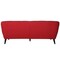 Homeroots 76" X 34" X 31" Red Polyester Sofa 373971 - alternate 3