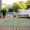 Homeroots 8' X 10' Green And Ivory Geometric Washable Indoor Outdoor Area Rug 583345 - alternate 3
