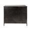 Homeroots 40in Black Iron Sideboard with Two Glass Doors 392000 - alternate 5