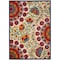 Homeroots 8' X 11' Navy Blue Beige Green Blue And Red Floral Indoor Outdoor Area Rug 546789 - alternate 1
