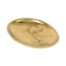 Homeroots 8" Gold Cast Iron Mod Abstract Face Oval Trinket Tray 571244 - alternate 9