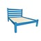 Homeroots Caribbean Blue Solid Wood Queen Bed Frame 546888 - alternate 3