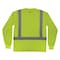 Ergodyne M Lime Class 2 Essential Long Sleeve Hi-Vis T-Shirt 8284 - alternate 2