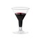 Smarty Had A Party 2 oz. Clear Plastic Mini Martini Shot Glasses (192 Glasses), 192PK 6947-CASE - alternate 6