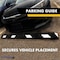 Traffic Kontrol Parking Curb Block, 100% Recycled Rubber, 4 in Height, 72 in Length, 29 lbs, 70 PK TK-PS-6-BKWH-70 - alternate 3