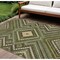 Homeroots 8' X 10' Olive Green Gray And Ivory Tribal Washable Indoor Outdoor Area Rug 598145 - alternate 1