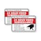 Signmission This Area Is Protected By 24 Hour Video Surveillance Eq, 12'' X 18'', Heavy Gauge Aluminum, 2PK A-1218-2PACK-2961 - alternate 1
