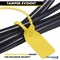 Kable Kontrol Identification & Tamper Proof Cable Zip Ties, 9 in L, Yellow, HDPE (High-density polyethylene) CTPT-9-50-YW - alternate 4