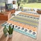 World Rug Gallery Palm Floral Leaves Indoor/Outdoor Area Rug 9 ft x 12 ft Multi 5557MULTI9X12 - alternate 1